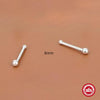 S999 Sterling Silver Geometric Minimalist Unisex Earrings With Electroplating Treatment