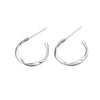 S925 Sterling Silver Geometric Mobius Ring Ear Hook Earrings For Women With Electroplating