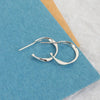 S925 Sterling Silver Geometric Mobius Ring Ear Hook Earrings For Women With Electroplating