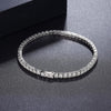 S925 Sterling Silver Geometric Moissanite Diamond Bracelet For Couples Unisex