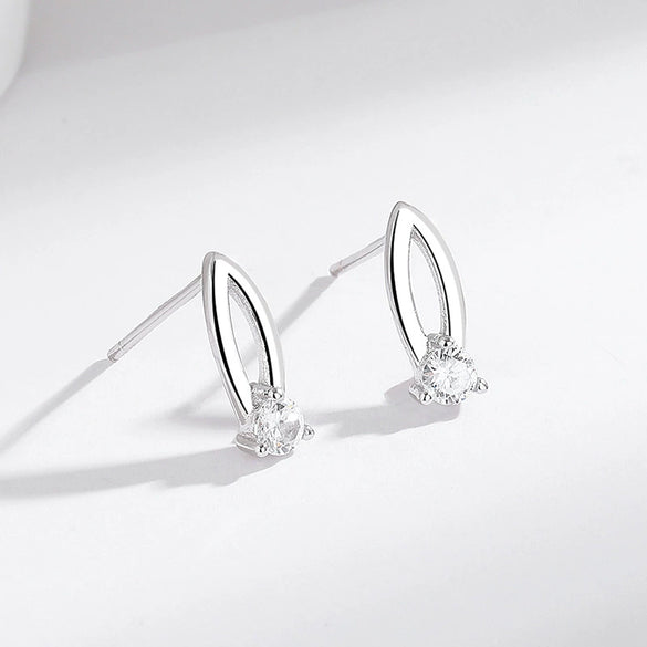 S925 Sterling Silver Geometric Oval Earrings For Women Electroplated