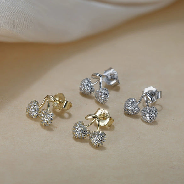 S925 Sterling Silver Geometric Pattern Earrings With Electroplating