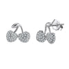 S925 Sterling Silver Geometric Pattern Earrings With Electroplating