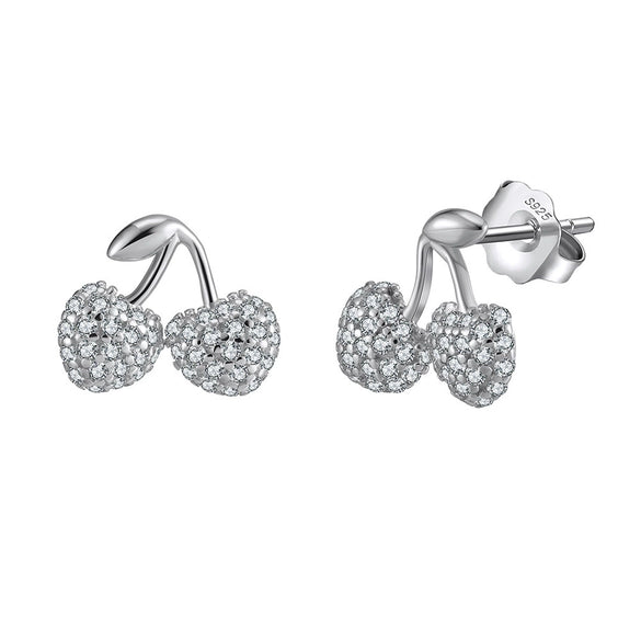 S925 Sterling Silver Geometric Pattern Earrings With Electroplating