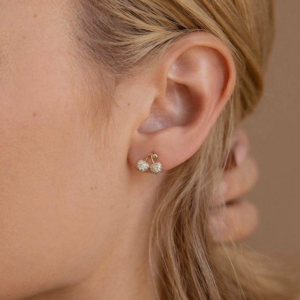 S925 Sterling Silver Geometric Pattern Earrings With Electroplating