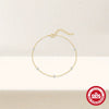 S925 Sterling Silver Geometric Patterned Stacked Bracelet With Electroplating For Women