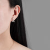 S925 Sterling Silver Geometric Pearl Bead Earrings For Women Electroplated Fashion Jewelry Wholesale