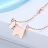 S925 Sterling Silver Geometric Pendant Necklace Elegant Minimalist Electroplated Collarbone Chain Jewelry