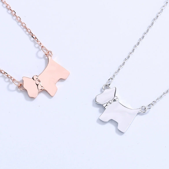 S925 Sterling Silver Geometric Pendant Necklace Elegant Minimalist Electroplated Collarbone Chain Jewelry