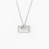 S925 Sterling Silver Geometric Pendant Necklace With Mixed Gem Inlay Electroplated Cross Chain Clavicle Necklace For Women