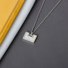S925 Sterling Silver Geometric Pendant Necklace With Mixed Gem Inlay Electroplated Cross Chain Clavicle Necklace For Women