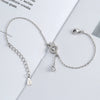 S925 Sterling Silver Geometric Rabbit Bracelet For Women Cute Niche Design Electroplated Jewelry Gift