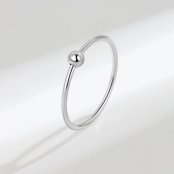 S925 Sterling Silver Geometric Rotating Anxiety Ring For Women