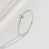 S925 Sterling Silver Geometric Rotating Anxiety Ring For Women
