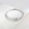 S925 Sterling Silver Geometric Rotating Anxiety Ring For Women