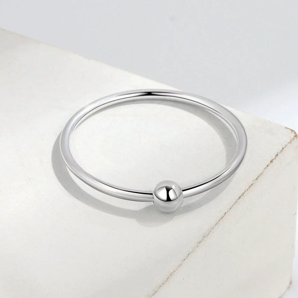 S925 Sterling Silver Geometric Rotating Anxiety Ring For Women