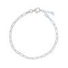S925 Sterling Silver Geometric Simple Electroplated Bracelet For Women