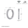 S925 Sterling Silver Geometric Simple Style Inlaid Zircon Women's Earrings