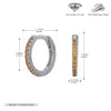 S925 Sterling Silver Geometric Simple Style Inlaid Zircon Women's Earrings