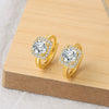 S925 Sterling Silver Geometric Square Earrings With Full Stone Inlay Electroplated Light Luxury Fashion Jewelry
