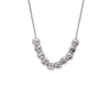 S925 Sterling Silver Geometric Square Pendant Necklace For Women With Electroplated Light Luxury Clavicle Chain