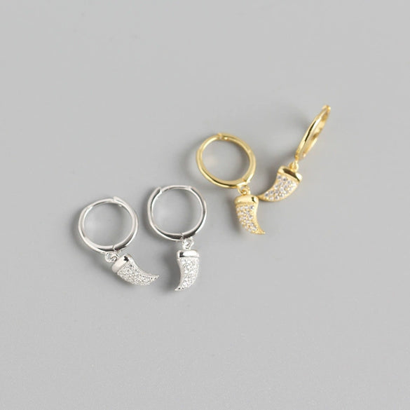 S925 Sterling Silver Geometric Stud Earring With Electroplating Treatment