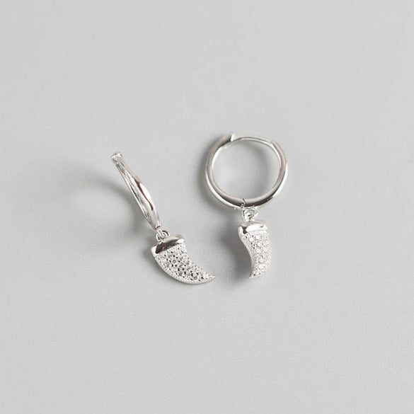 S925 Sterling Silver Geometric Stud Earring With Electroplating Treatment