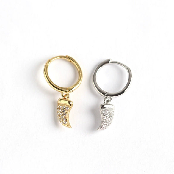 S925 Sterling Silver Geometric Stud Earring With Electroplating Treatment