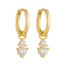 S925 Sterling Silver Geometric Style Women's Earrings