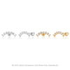 S925 Sterling Silver Geometric Threaded Earrings With Moonset Zirconium Electroplated Light Luxury Style For Women