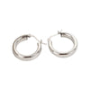 S925 Sterling Silver Geometric Torus Circle Earrings