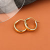 S925 Sterling Silver Geometric Torus Circle Earrings