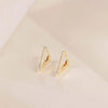 S925 Sterling Silver Geometric Triangle Earrings For Women Electroplated