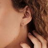 S925 Sterling Silver Geometric Triangle Earrings For Women Electroplated