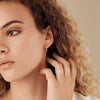S925 Sterling Silver Geometric Triangle Earrings For Women Electroplated