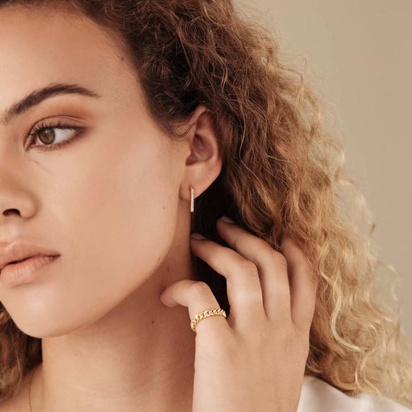 S925 Sterling Silver Geometric Triangle Earrings For Women Electroplated