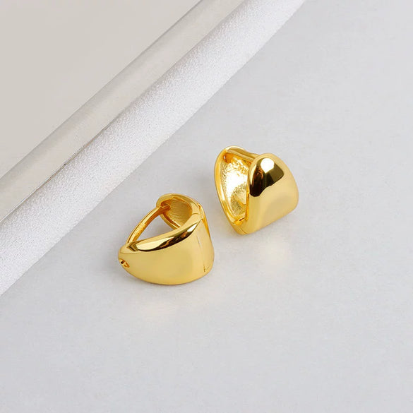 S925 Sterling Silver Geometric Triangle Women's Earrings