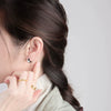S925 Sterling Silver Geometric Triangle Women's Earrings
