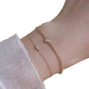 S925 Sterling Silver Geometric Ultrafine Women's Bracelet Plated With 18K Gold 2025 New Style