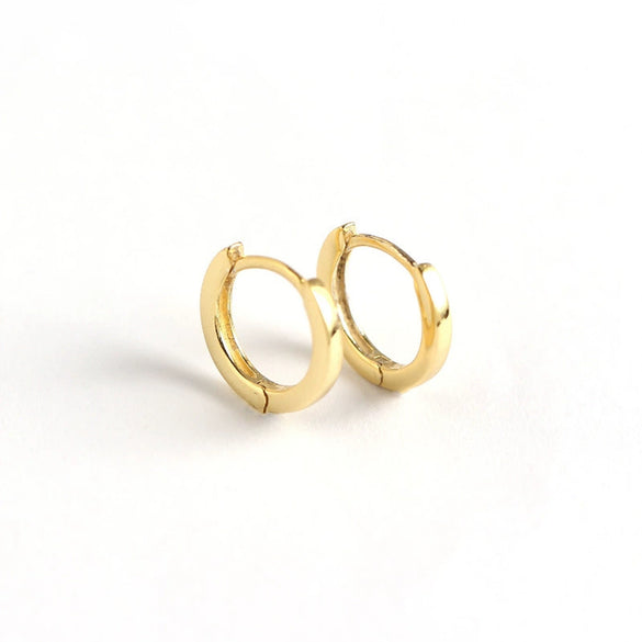 S925 Sterling Silver Geometric Unisex Earrings And Ear Buckles With Electroplating