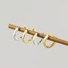 S925 Sterling Silver Geometric Unisex Earrings And Ear Buckles With Electroplating