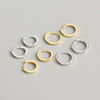 S925 Sterling Silver Geometric Unisex Earrings And Ear Buckles With Electroplating