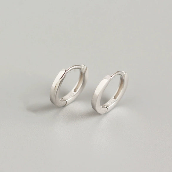 S925 Sterling Silver Geometric Unisex Earrings And Ear Buckles With Electroplating