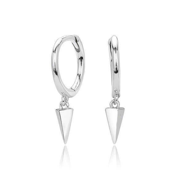 S925 Sterling Silver Geometric Women's Hiphop Trendy Earrings