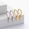 S925 Sterling Silver Geometric Women's Hiphop Trendy Earrings
