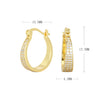 S925 Sterling Silver Geometric Zircon Earrings For Women Electroplated Natural Style