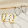 S925 Sterling Silver Geometric Zircon Earrings For Women