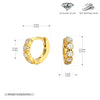 S925 Sterling Silver Geometric Zircon Inlaid Elegant Fashion Ear Buckle Earrings