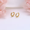 S925 Sterling Silver Geometric Zircon Inlaid Elegant Fashion Ear Buckle Earrings