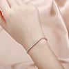 S925 Sterling Silver Geometric Zircon Women's Bracelet